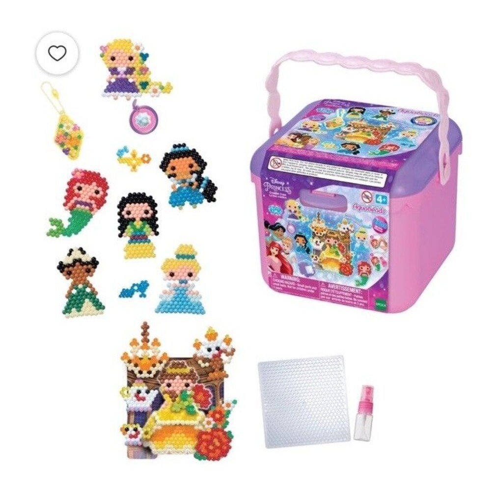 Aquabeads Disney Princess Creation Cube, Complete Arts & Crafts Bead Kit